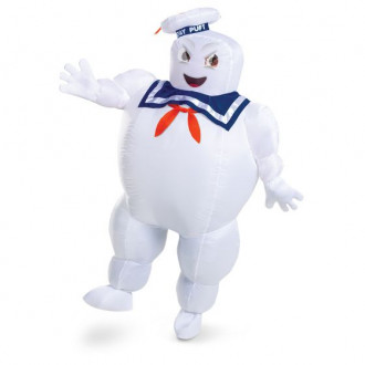 Mens Ghostbusters Stay Puft Marshmallow Man Inflatable Costume