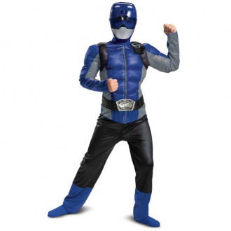 Power Rangers Beast Morphers Blue Ranger Beast Morphers Classic Muscle Jumpsuit Outfit