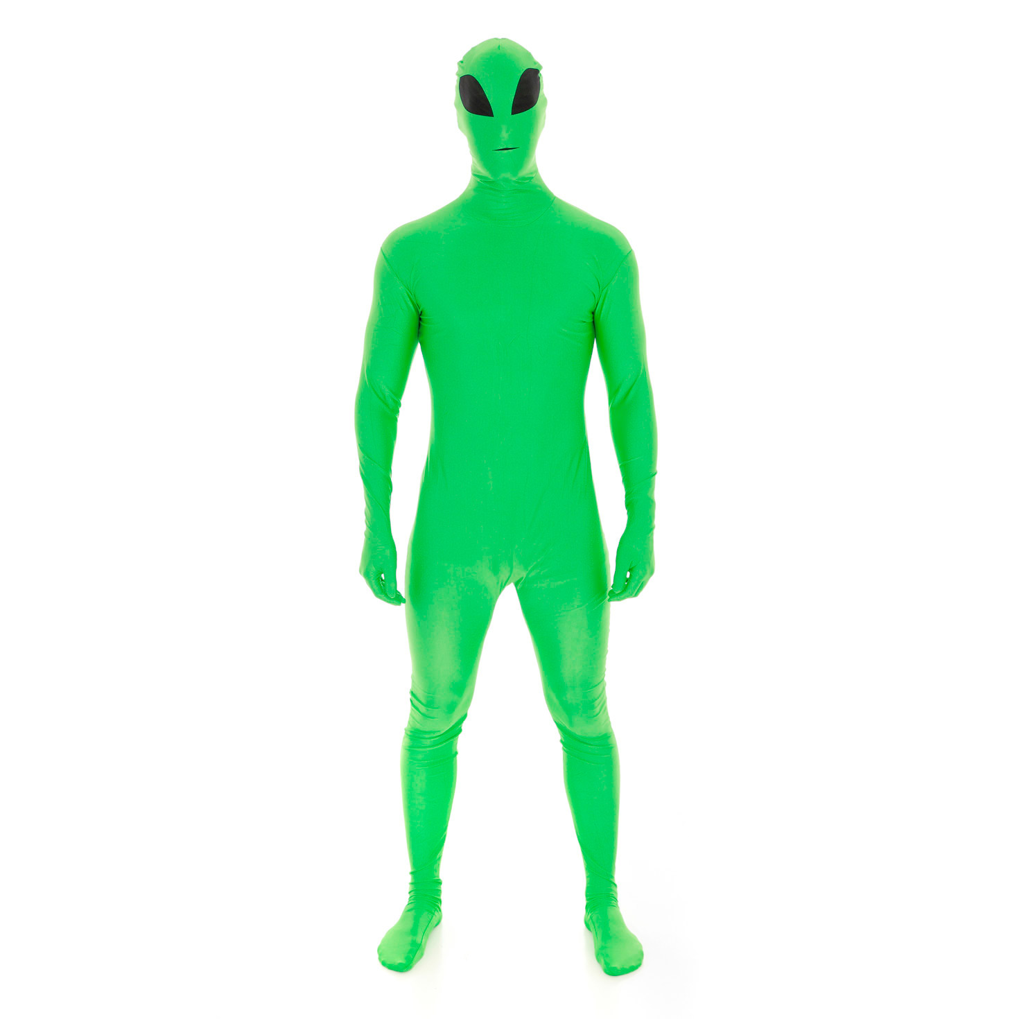 Alien Morphsuit, a plain green full-body Morphsuit