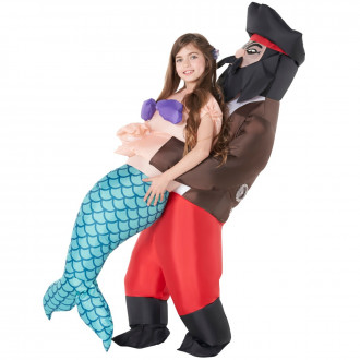 Kids Pirate Mermaid Pick Me Up Inflatable Costume