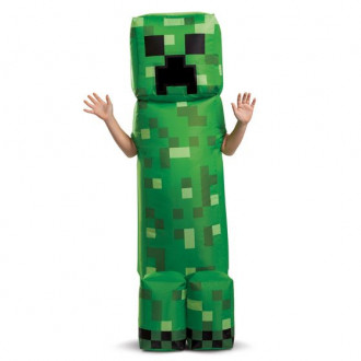 Kids Minecraft Creeper Inflatable Costume