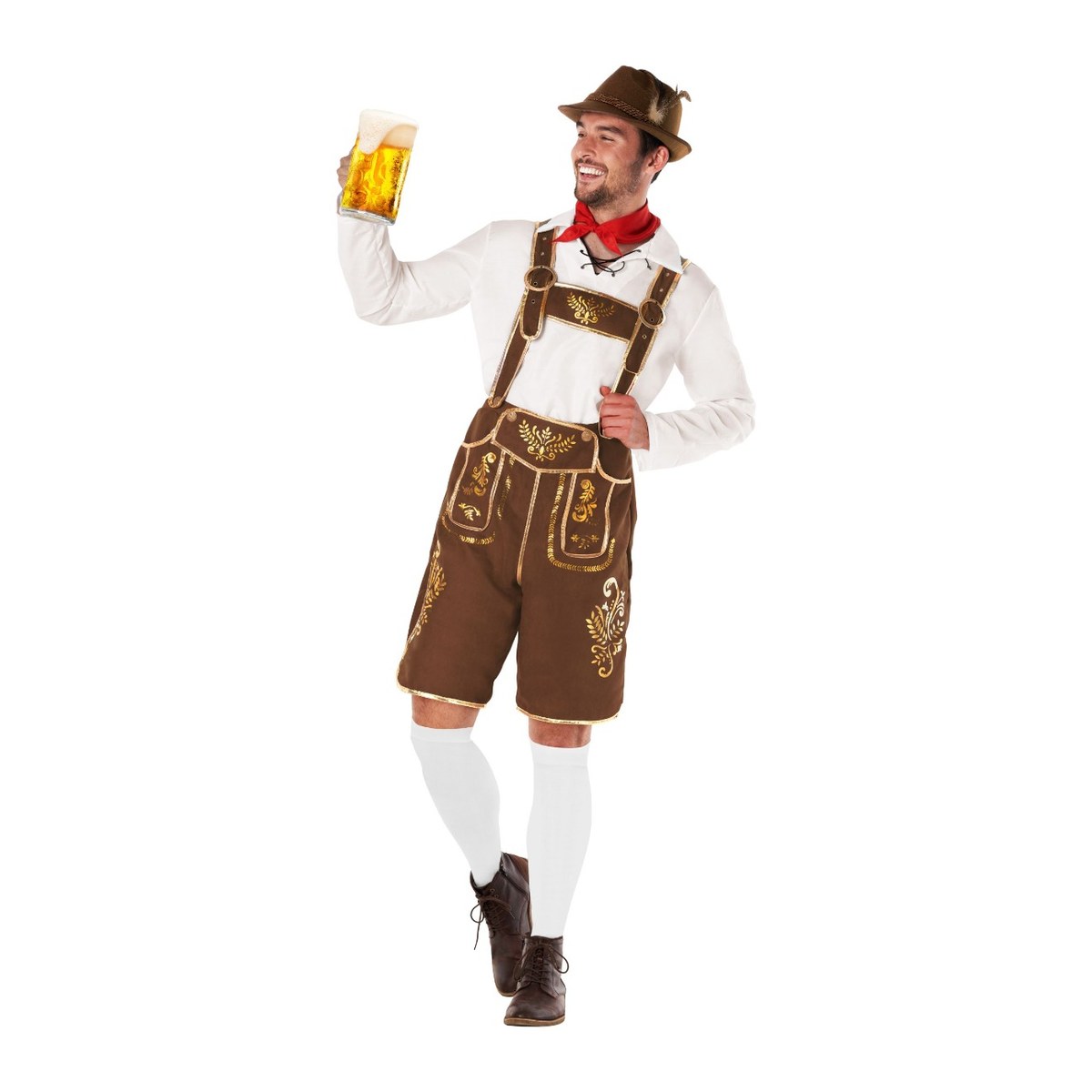 Men's Traditional Lederhosen Costume