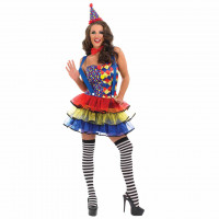 Womens Sexy Clown Costume