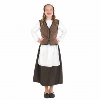 Kids Deluxe Tudor Girl Costume