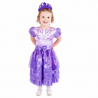 Kids Purple Princess Dress Costume