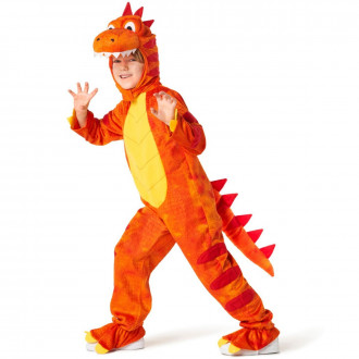 Kids Orange T-Rex Dinosaur Costume