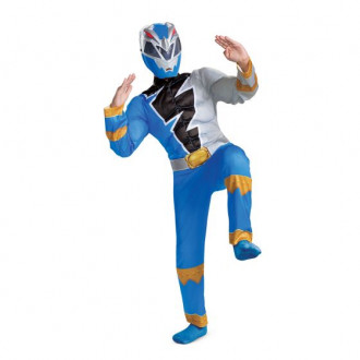 Kids Power Rangers Dino Fury Blue Ranger Muscle Costume