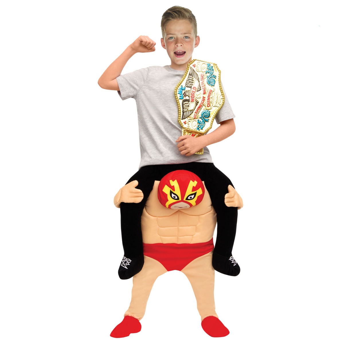 Kids Wrestler Piggyback Costume