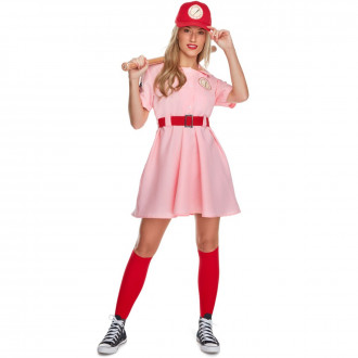 Womens Pink Baseball Player Costume