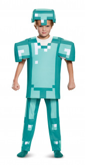 Kids Deluxe Minecraft Armour Costume
