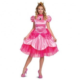 Womens Princess Peach Deluxe Costume