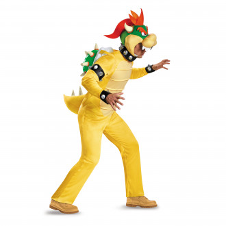 Adult Super Mario Bowser Fancy Dress Kit (Deluxe)