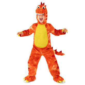 Kids Orange T-Rex Dinosaur Costume