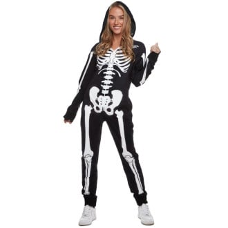 Womens Skeleton Onesie Costume (No Face)