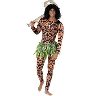 Mens Polynesian Hero Bodysuit Costume